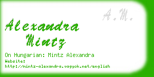 alexandra mintz business card